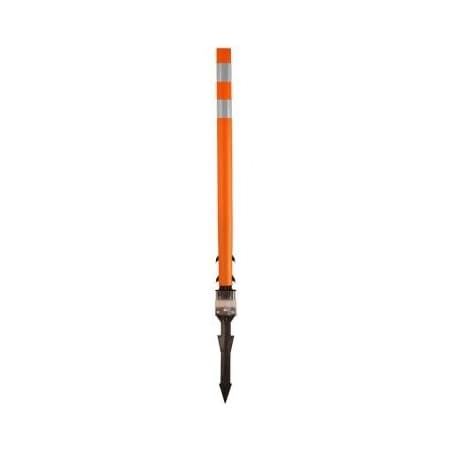 Accuform TRAFFIC DELINEATOR POSTS WITH FBS112ORWT FBS112ORWT